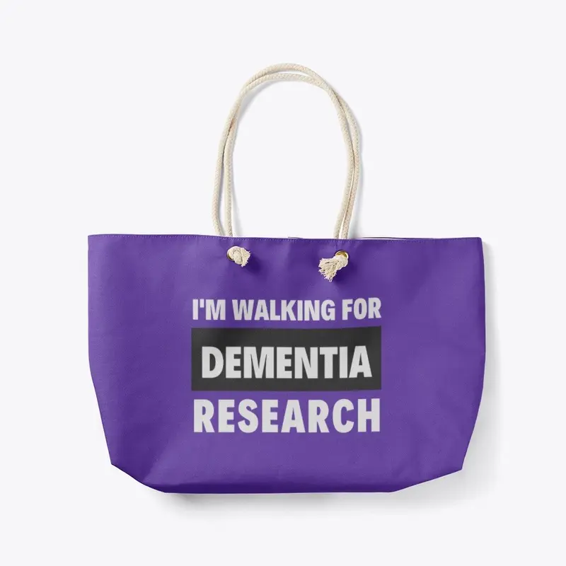 Walking for Dementia...Nurse Tote Bag