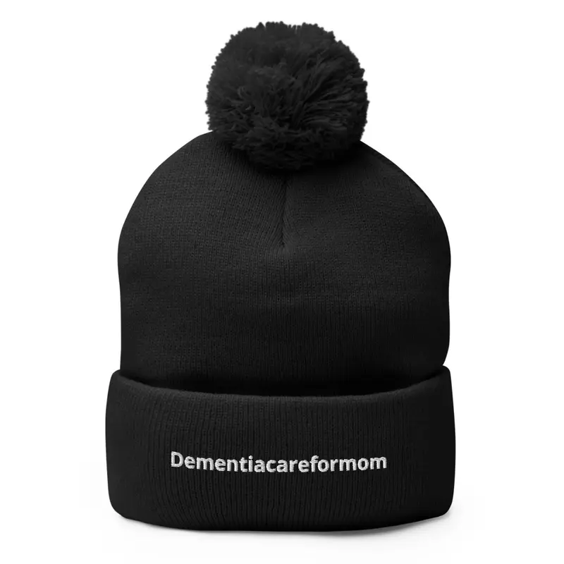 Black Pom Pom Hat